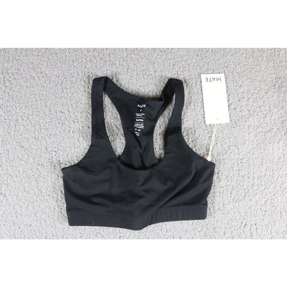 New Mate The Label Legging Sports Bra Xs Black Cream Beige Organic USA - Picture 3 of 6